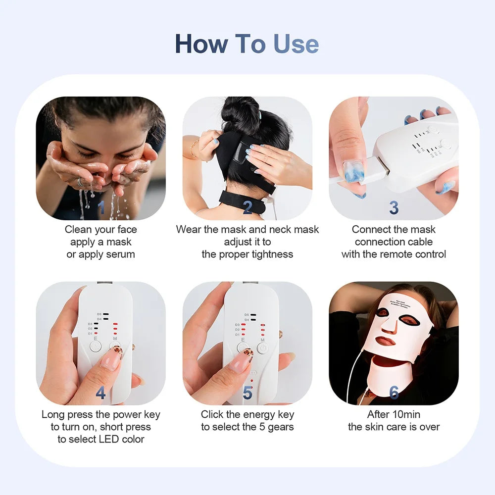 Gloowly™ LED mask for face and neck